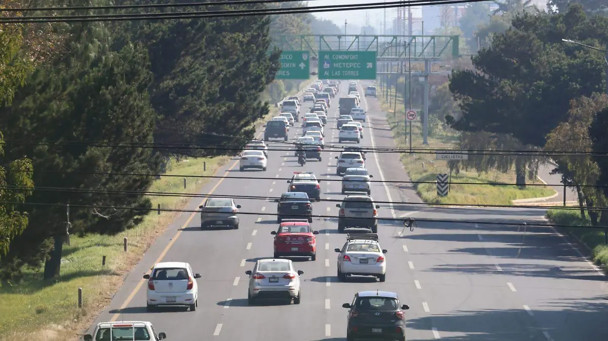 Paseo Tollocan es una de las vías más transitadas en la entidad mexiquense / El Sol de Toluca